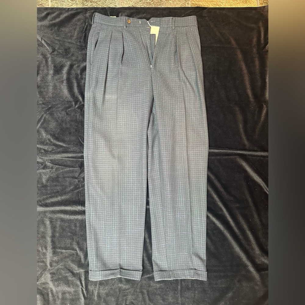 Corneliani Gray Dress Pants with Pleated Waist